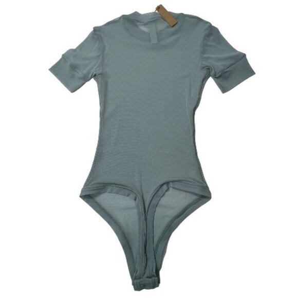 SKIMS Summer Mesh T-Shirt Bodysuit Sky Womens Small - Picture 3 of 13